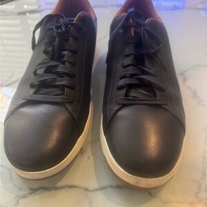 Cole Haan Blue and White Leather Sneakers